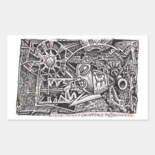 Adesivo Retangular Tecnologia de Implante Cirúrgico (Interface Me)