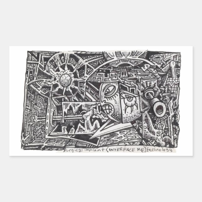 Adesivo Retangular Tecnologia de Implante Cirúrgico (Interface Me) (Frente)