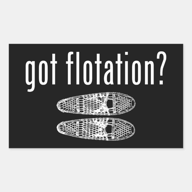 Adesivo Retangular Tem Snowshoe (Frente)