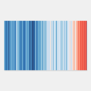 Adesivo Retangular Temperaturas do aquecimento global Mudança climá
