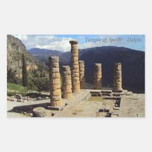Adesivo Retangular Templo de Apolo - Delphi
