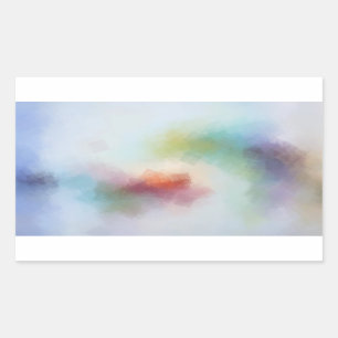 Adesivo Retangular Tendência Vermelho Cor-de-rosa Cor-de-rosa Amarelo