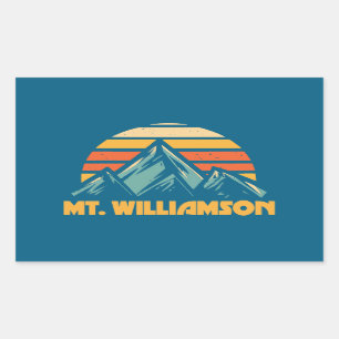 Adesivo Retangular Tenente Williamson California Retro Turquoise