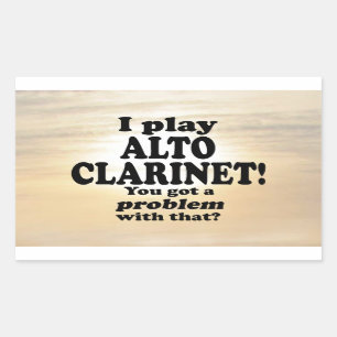 Adesivo Retangular Tenho Um Problema Com Esse Alto Clarinet Retangula