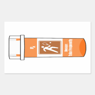 Adesivo Retangular Tênis é minha droga