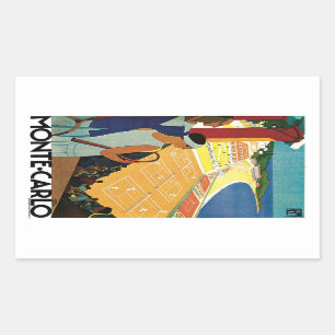 Adesivo Retangular Tênis em Monte Carlo