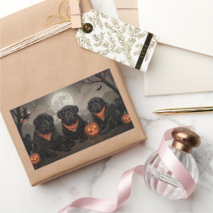 Adesivo Retangular Terra Nova - Halloween Spooky