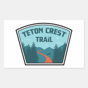 Adesivo Retangular Teton Crest Trail