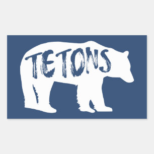 Adesivo Retangular Tetons Bear