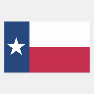 Adesivo Retangular Texan Flag, Flag do Texas