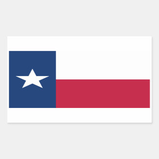 Adesivo Retangular Texas Flag