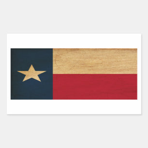 Adesivo Retangular Texas Flag