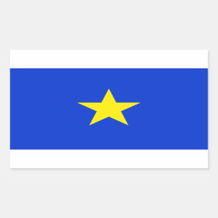 Adesivo Retangular Texas, Flag of Texas (1836-1839)