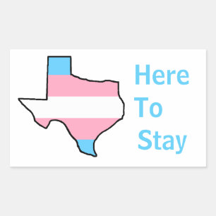 Adesivo Retangular Texas Trans aqui para ficar