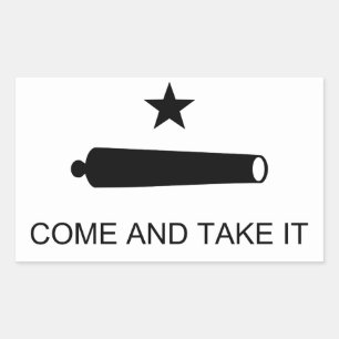 Adesivo Retangular Texas, Venha e Leve