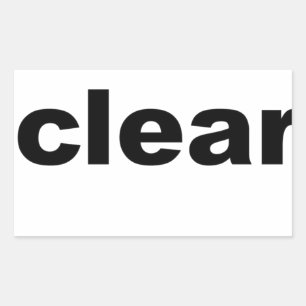 Adesivo Retangular Texto claro
