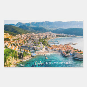 Adesivo Retangular Texto Personalizado Montenegro