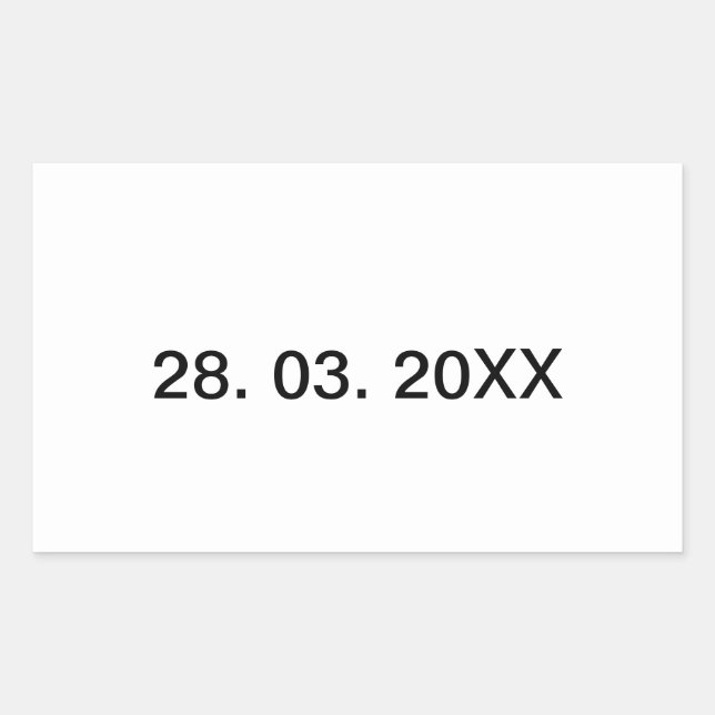 Adesivo Retangular Texto Pessoal Editável Útil (Frente)