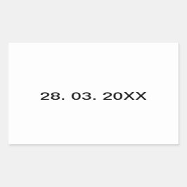 Adesivo Retangular Texto pessoal editável útil