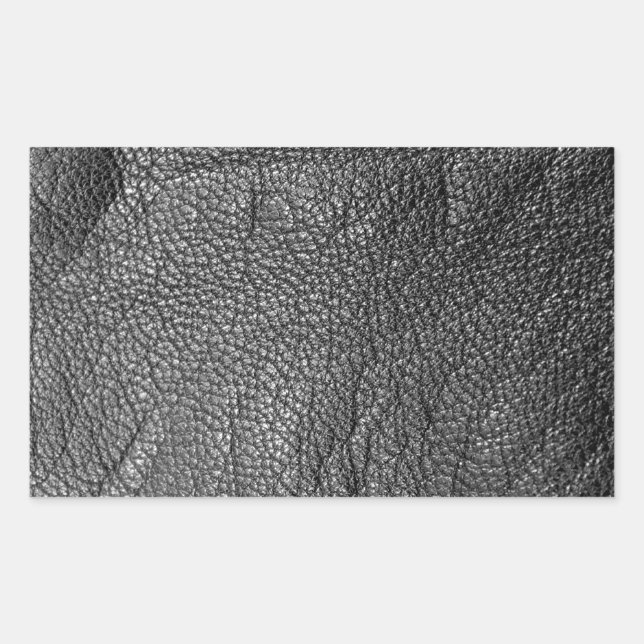 Adesivo Retangular Textura de aspecto do couro (Frente)
