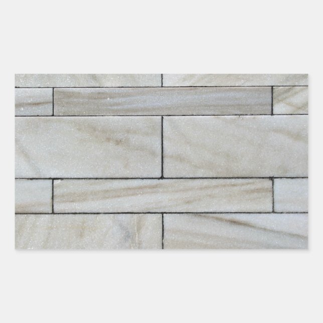 Adesivo Retangular Textura De Azulejo De Parede Pedra Empilhada (Frente)