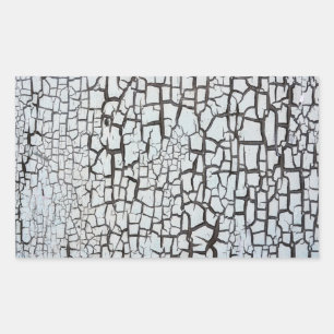 Adesivo Retangular textura de conselho de madeira antiga, com grunhid