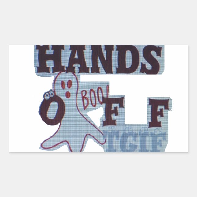 Adesivo Retangular TGIF Hakuna Matata Mãos De Cabeça Engraçada (Frente)