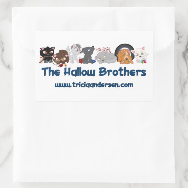 Adesivo Retangular The Hallow Brothers Chibi Stickers (Bolsa)