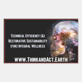 Adesivo Retangular ThinkandAct.Earth "FunTHEmentals"