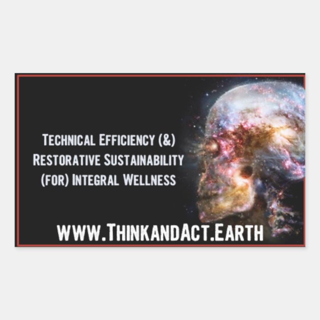 Adesivo Retangular ThinkandAct.Earth "FunTHEmentals" (Frente)