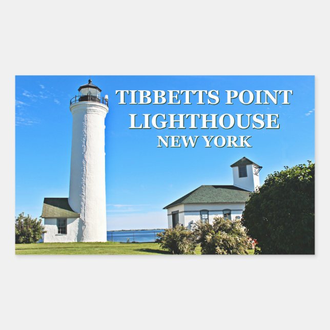 Adesivo Retangular Tibbetts Point Lighthouse, Nova Iorque (Frente)