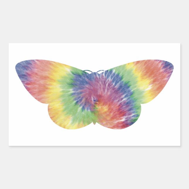 Adesivo Retangular Tie Dye Moth Sticker (Frente)