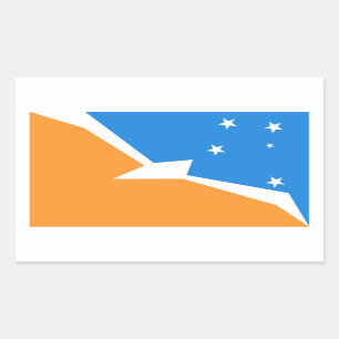 Adesivo Retangular Tierra del Fuego Argentina pavilhão da província