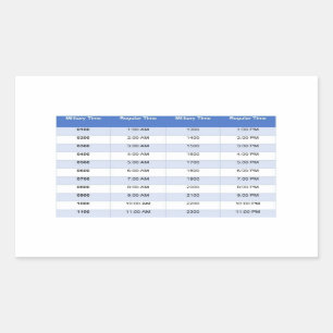 Adesivo Retangular Time Sticker