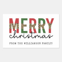 Tipografia de Impressão Leopardo de Natal Moderno