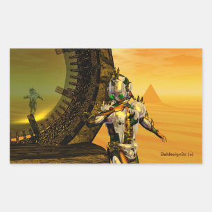 ADESIVO RETANGULAR TITAN NO DESERTO DA HIPERIÃO