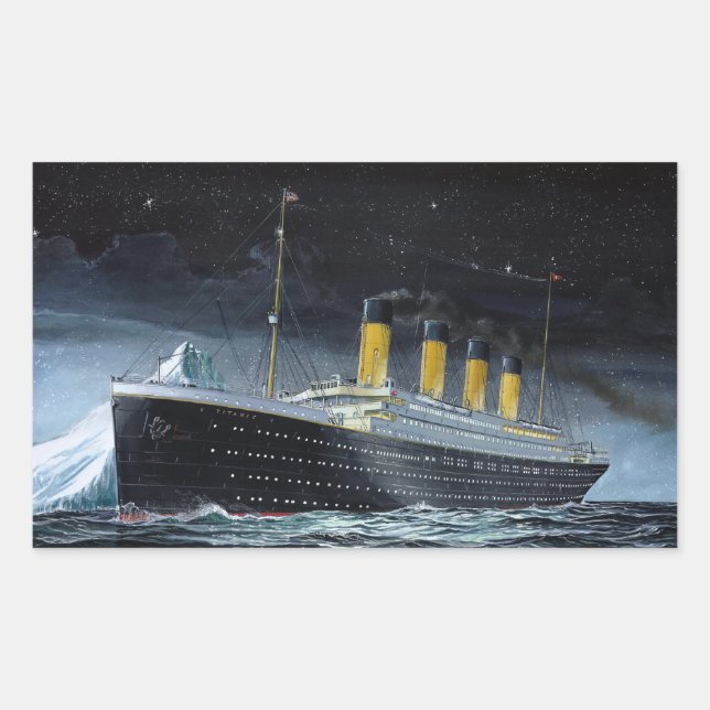 Adesivo Retangular Titanic RMS (Frente)