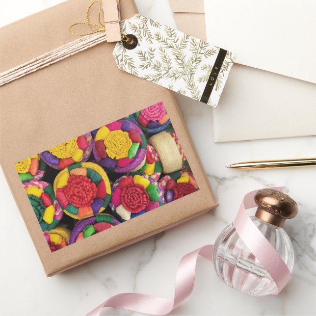 Adesivo Retangular Tomadas de Vime Autênticas do México (Presentear)