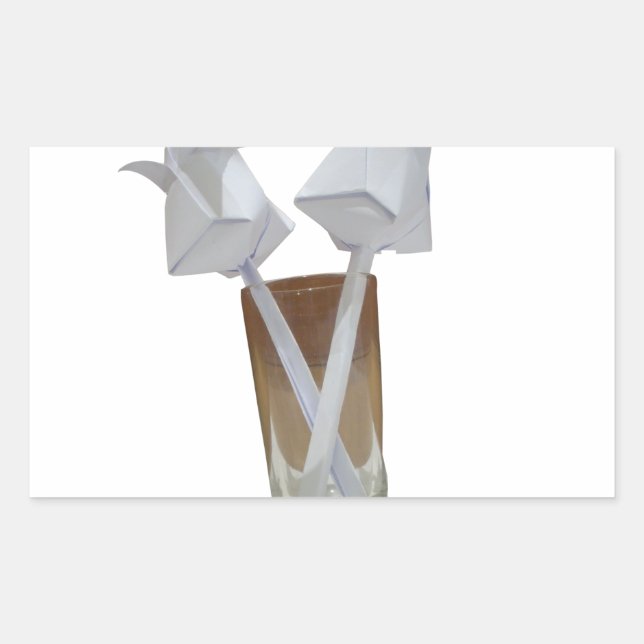 Adesivo Retangular Toque de Romance: Um Dia de os namorados pacífico (Frente)