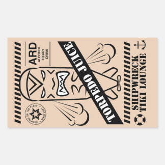 Adesivo Retangular Torpedo Juice Sticker
