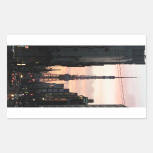 Adesivo Retangular Torre de Tóquio Sunrise 東 京 タ ワ の 日 出