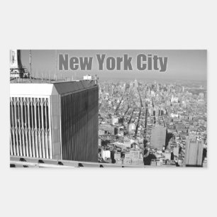 Adesivo Retangular Torres gêmeas World Trade Center NYC
