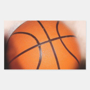 Adesivo Retangular Trabalho de arte de basquetebol
