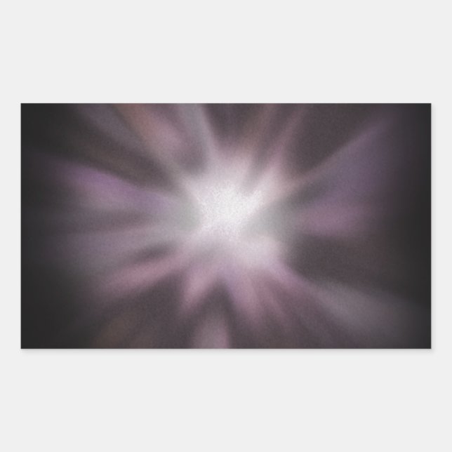 Adesivo Retangular Trabalho de arte de Burst Cósmico (Frente)