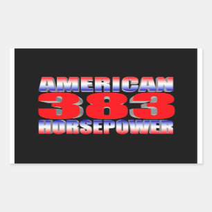 Adesivo Retangular traçador chevy 383