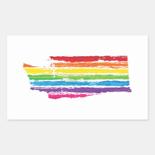 Adesivo Retangular traços de cores washington