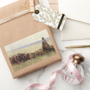 Adesivo Retangular Trail Herd to Wyoming, por WHD Koerner