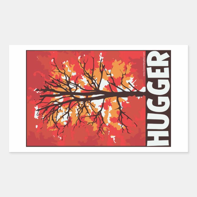 Adesivo Retangular Tree Hugger (Frente)