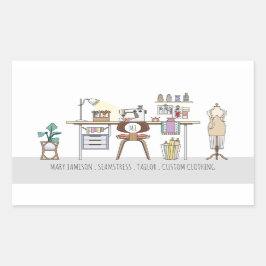 Adesivo Retangular Treino de Alteração de Altura de Seamstress
