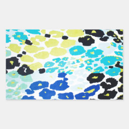 Adesivo Retangular Trendy Modern Leopard Pattern